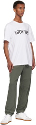 Helmut Lang White 'New York' Seatbelt T-shirt