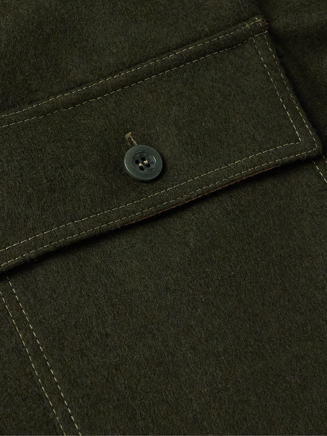 Maison Margiela - Wool Shirt - Green Maison Margiela