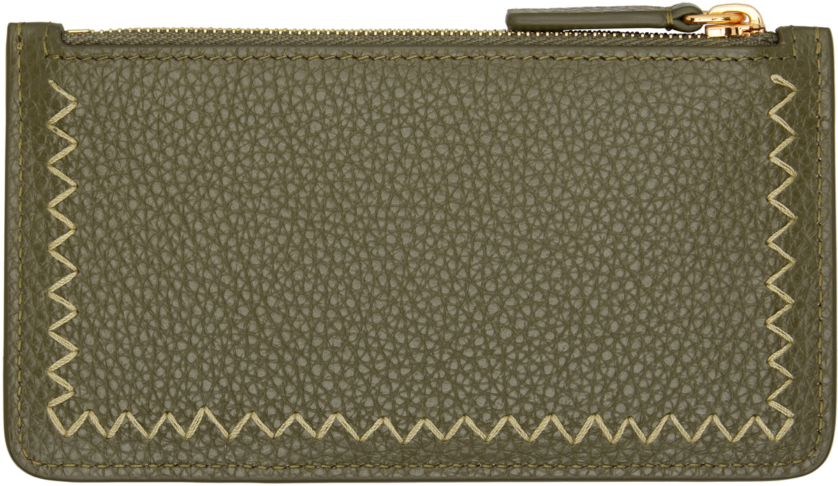 Marni Khaki Zipped Card Holder