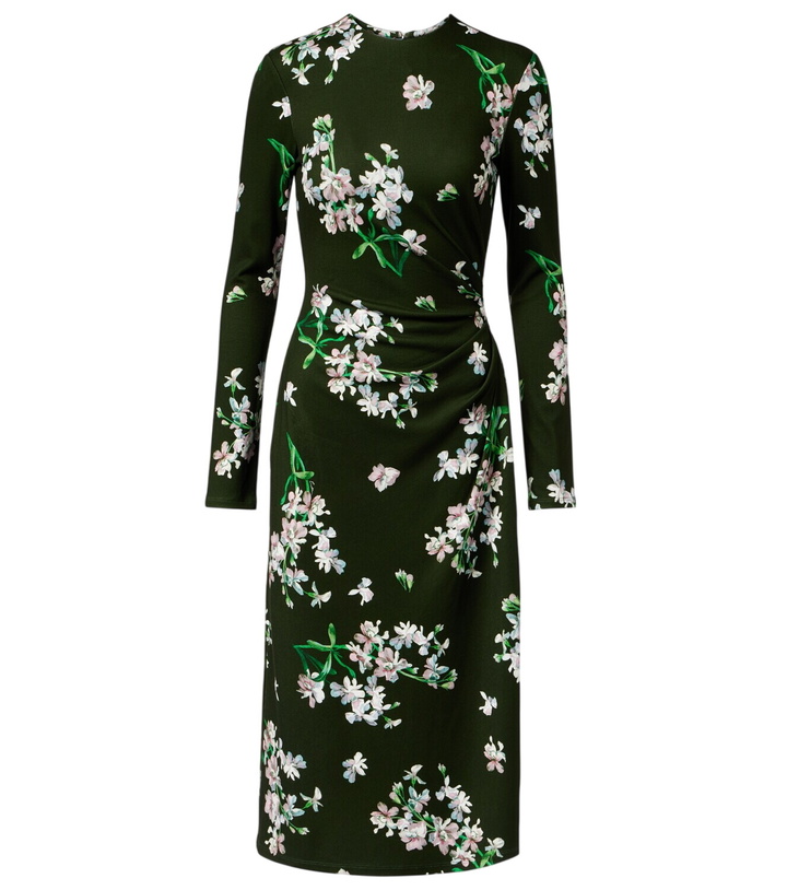 Photo: Erdem Draped floral midi dress