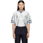 Balenciaga Gray V-Neck Oversized T-Shirt