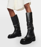 MM6 Maison Margiela Leather knee-high boots