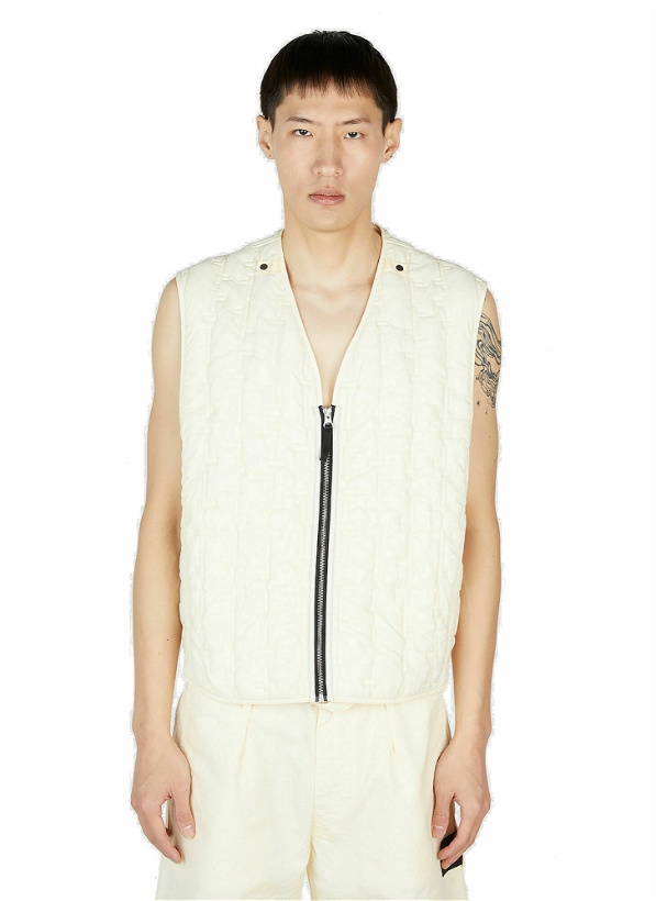 Photo: Stone Island Shadow Project - Quilted Vest in Cream