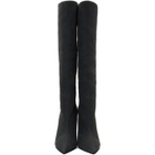 YEEZY Black Canvas Wedge Boots