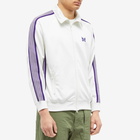 Needles Men's Poly Smooth Track Jacket in Ice White