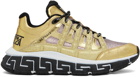 Versace Gold Trigreca Sneakers