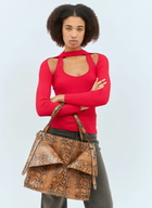 Coperni Snake Print Belt Cabas Bag