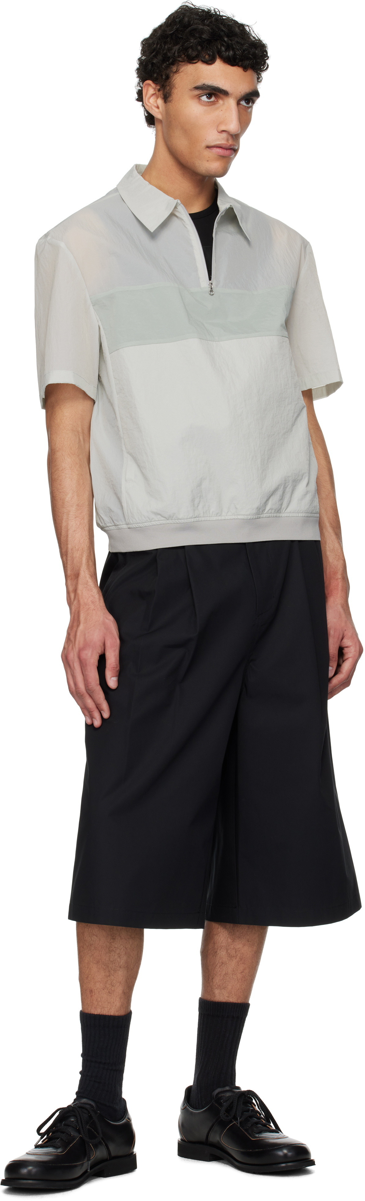 パンツ AMOMENTO 24SS two tuck wide shorts AMOMENTO GLOBAL