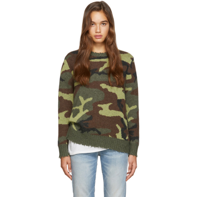 Cashmere store camo sweater