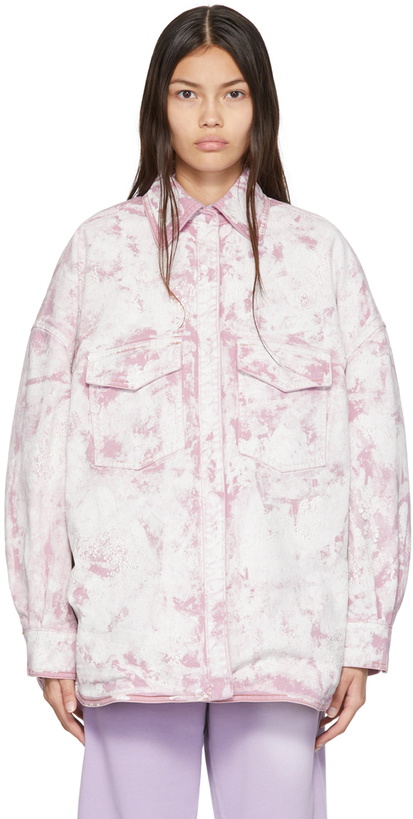 Photo: The Attico Pink Painted Jacket