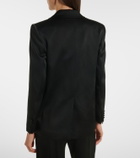 Max Mara Arca double-breasted satin blazer