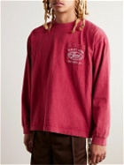 CHERRY LA - Printed Cotton-Jersey T-Shirt - Red