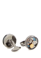 Tateossian Round Gears Cufflinks - Gunmetal