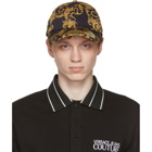 Versace Jeans Couture Black and Yellow Barocco Cap