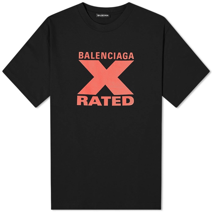 Photo: Balenciaga X Rated Logo Tee