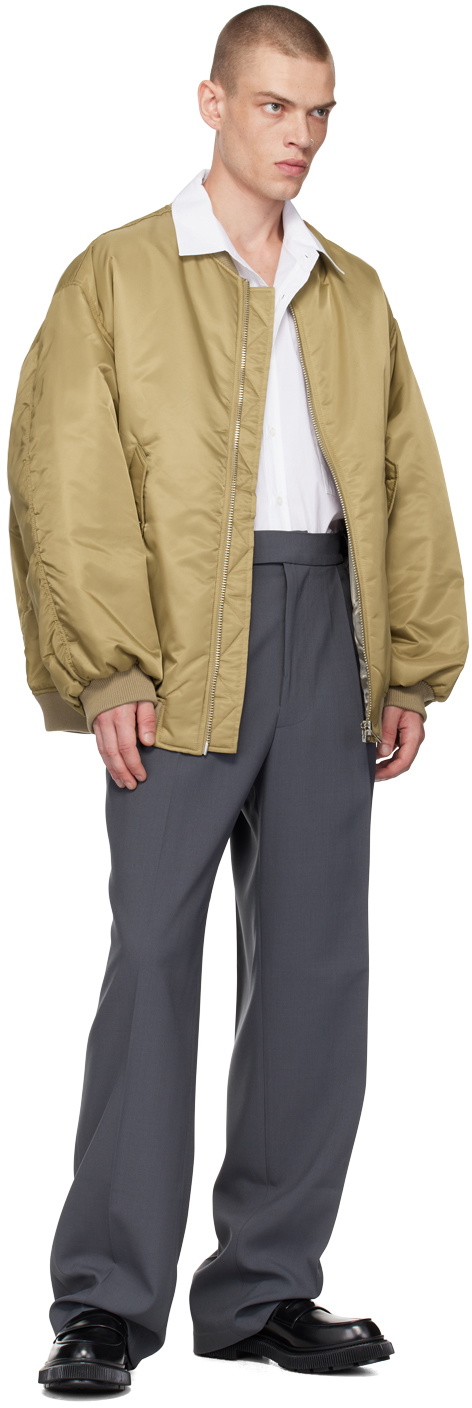 The Frankie Shop Gray Beo Trousers