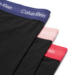 Calvin Klein Underwear - Three-Pack Stretch-Cotton Boxer Briefs - Black