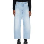 Studio Nicholson Blue Paolo Wide Leg Jeans