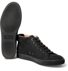 Lanvin - Cap-Toe Nubuck High-Top Sneakers - Men - Black