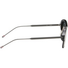 Thom Browne Black Acetate & Titanium Aviator Pilot Sunglasses