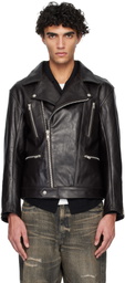 Neighborhood Brown Leather Riders Jacket