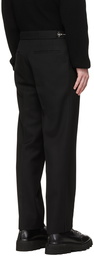 Solid Homme Black Zipper Trousers