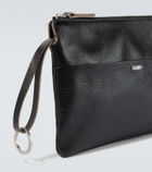 Our Legacy Supporter leather pouch with strap