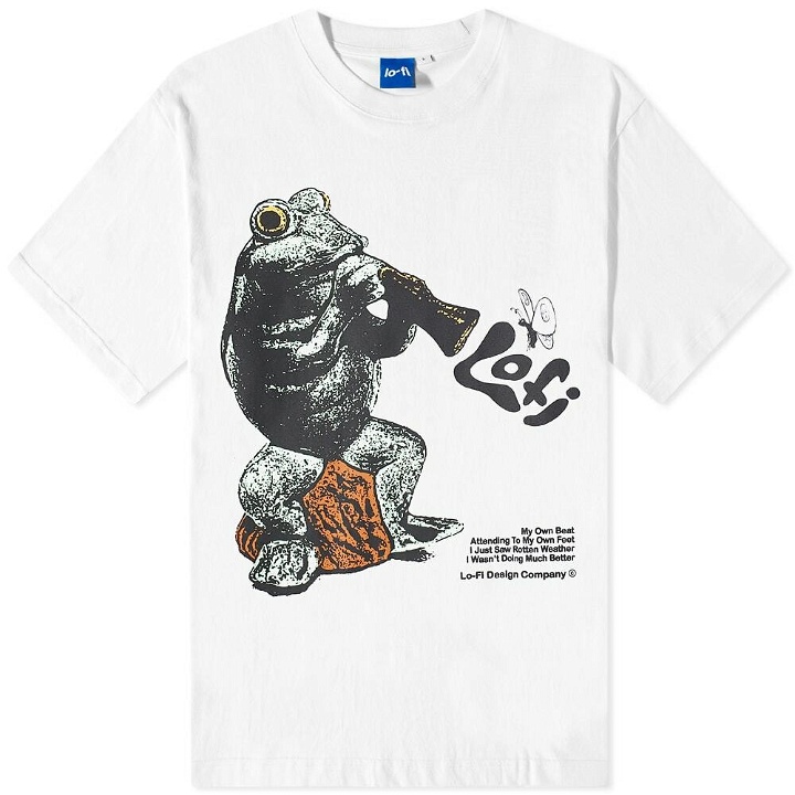 Photo: Lo-Fi Men's Frog T-Shirt in White