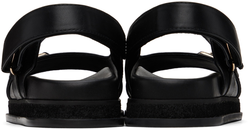 Jimmy Choo Black Elyn Flat Sandals Jimmy Choo