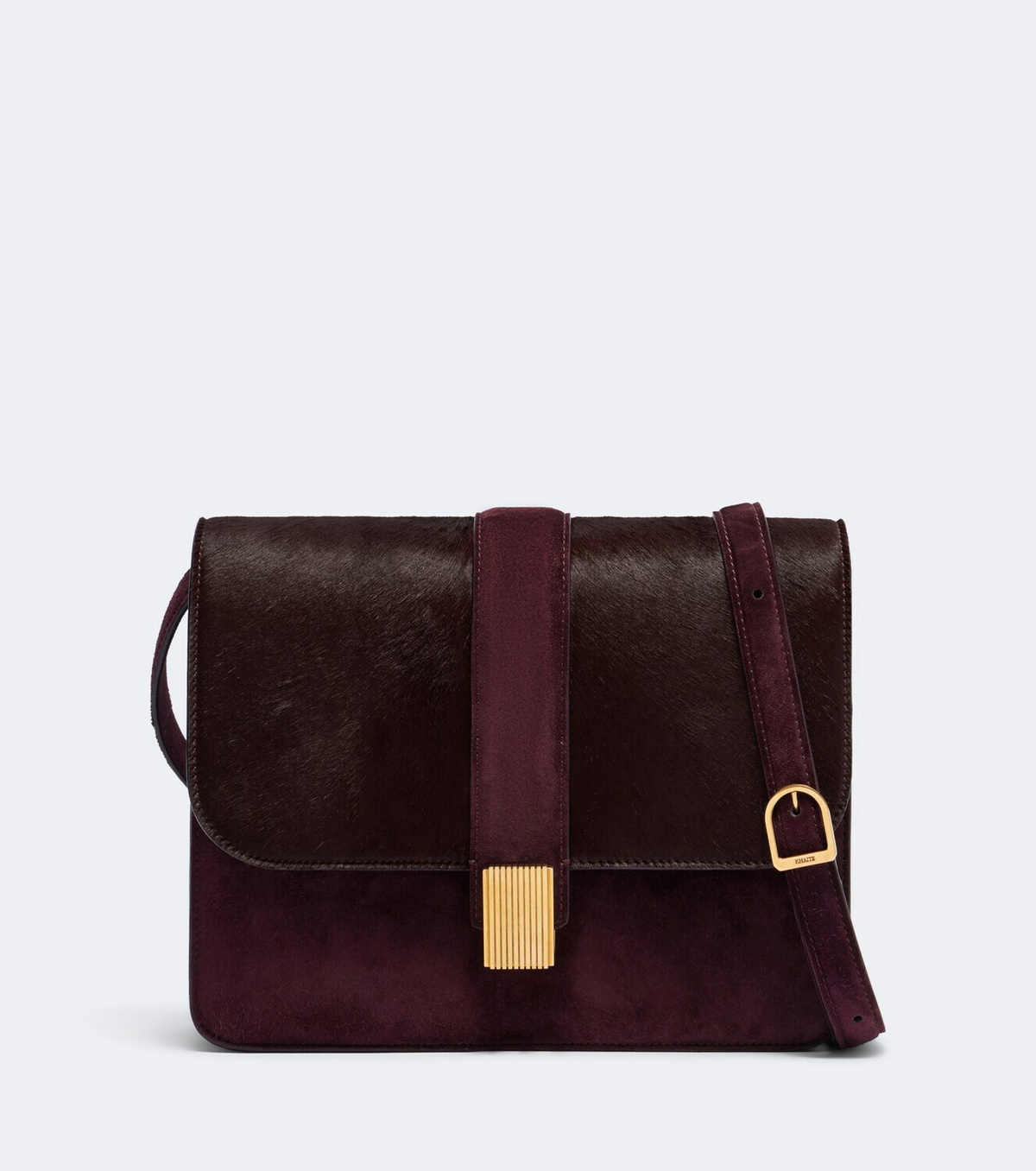 Khaite Blake Medium calf hair crossbody bag