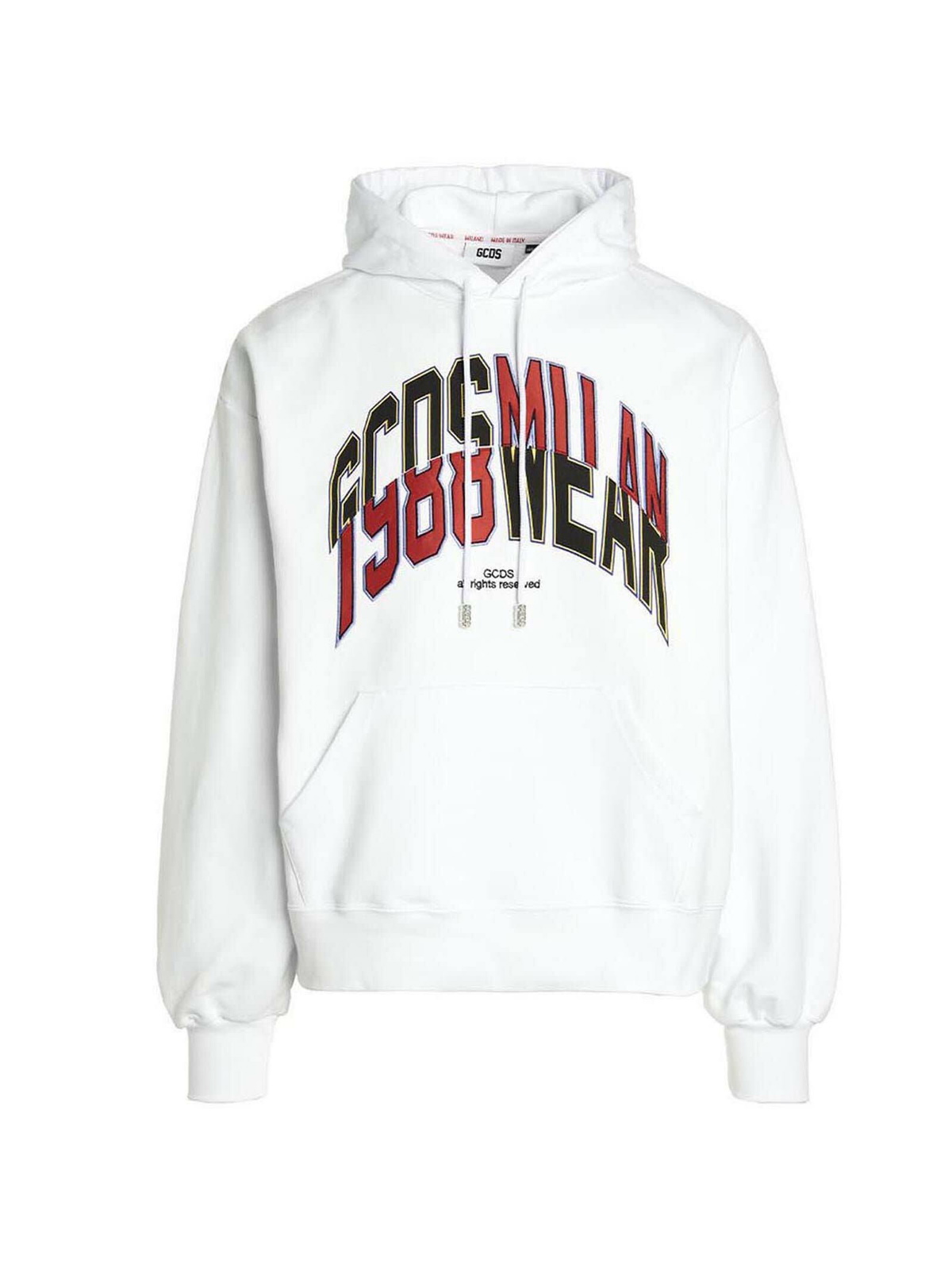 GCDS 'College’ hoodie GCDS Black & Off-White Andy Logo Hoodie GCDS