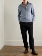Inis Meáin - Washed-Linen Zip-Up Cardigan - Blue