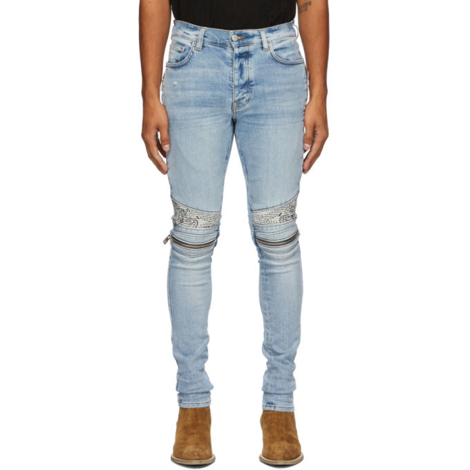 Amiri Blue Bandana MX2 Jeans Amiri