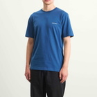 Norse Projects Men's Johannes Organic NORSE Logo Print T-shirt in Estate Blue