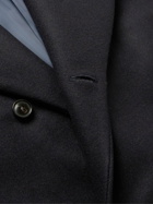A Kind Of Guise - Katla Belted Double-Breasted Wool and Cashmere-Blend Coat - Blue