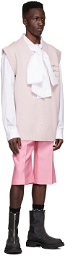 We11done Pink Wool Vest