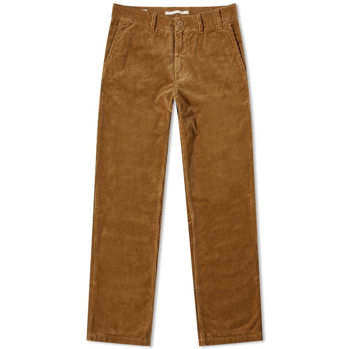 Photo: Norse Projects Men's Aros Corduroy Chino in Utility Khaki