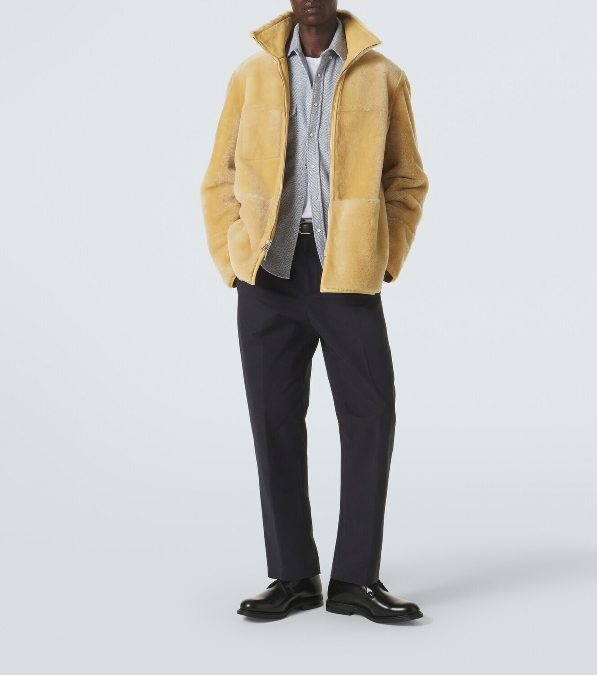 Umit Benan Matt cotton-blend straight pants