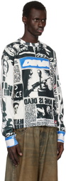 DEVÁ STATES Black & Off-White Clipping Sweater
