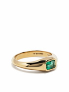 Lizzie Mandler Fine Jewelry 18K Yellow Gold Emerald-Cut Signet Ring
