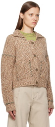 Henrik Vibskov Brown Stitch Cardigan