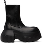 Rick Owens Black Tower Beatle Mega Tractor Chelsea Boots