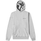 Balenciaga Men's Corporate Logo Popover Hoody in Grey/Dark Grey