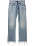 John Elliott - Caribou Frayed Bootcut Jeans - Blue