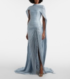 Marmar Halim Tatiana pleated corset gown