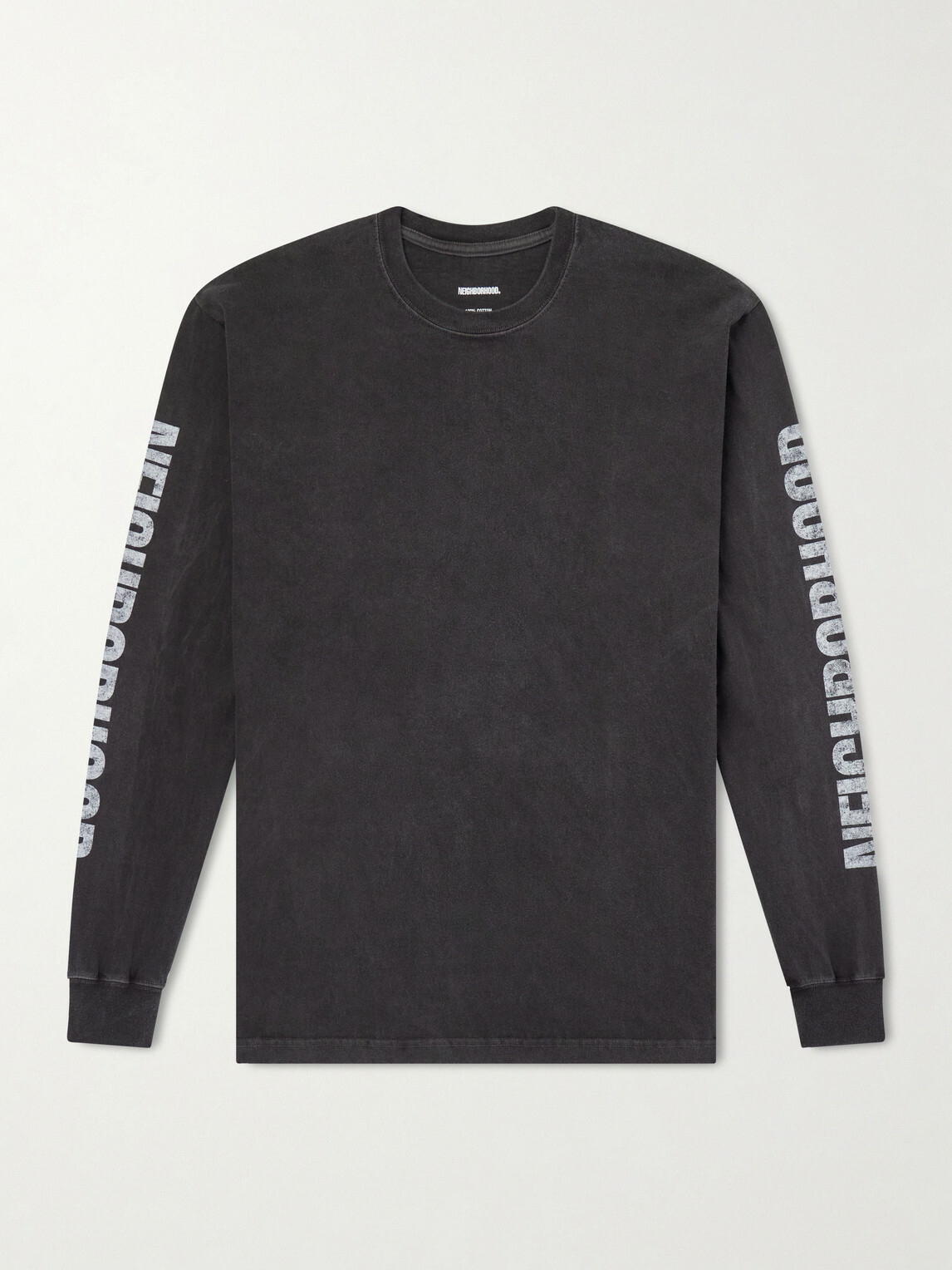 Neighborhood - Logo-Print Cotton-Jersey T-Shirt - Black