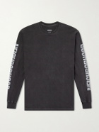 Neighborhood - Logo-Print Cotton-Jersey T-Shirt - Black
