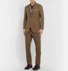 Beams F - Brown Slim-Fit Cotton and Linen-Blend Twill Suit Jacket - Men - Brown