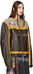 (di)vision Brown Split Leather Jacket