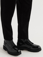 Paul Smith - Dizzie Patent-Leather Lace-Up Boots - Black